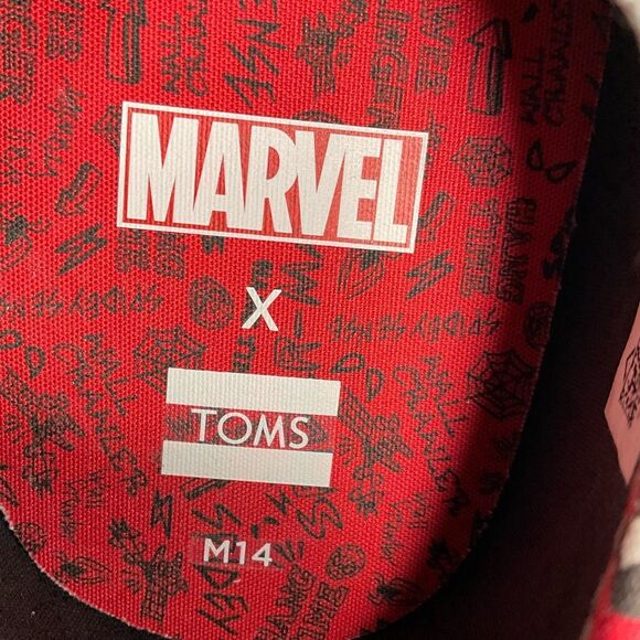Toms X Marvel Comics Spiderman Shoes SNEAKERS Mens‎ Size 14 Carlo Ortholite main image 8